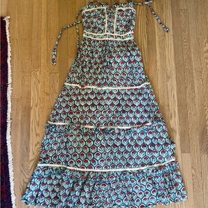 Chakeris Charleston Maxi Dress with Tie Straps